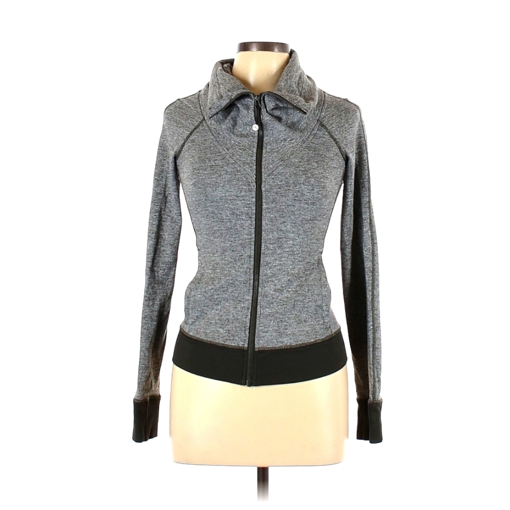 Lululemon Be Present Athletic Women's Gray Zip-Up Jacket 6